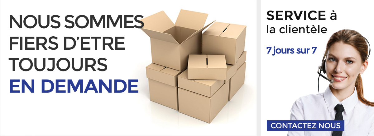 Nos sommes fiers d'&ecirc;tre toujours en demande